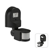 Motion Sensor 12V DC Black – Wired PIR Motion Detector for Automatic Lighting