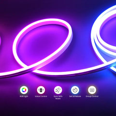 WiFi Neon LED Strip Light 12V(5M) – RGB Smart Flexible Neon Strip