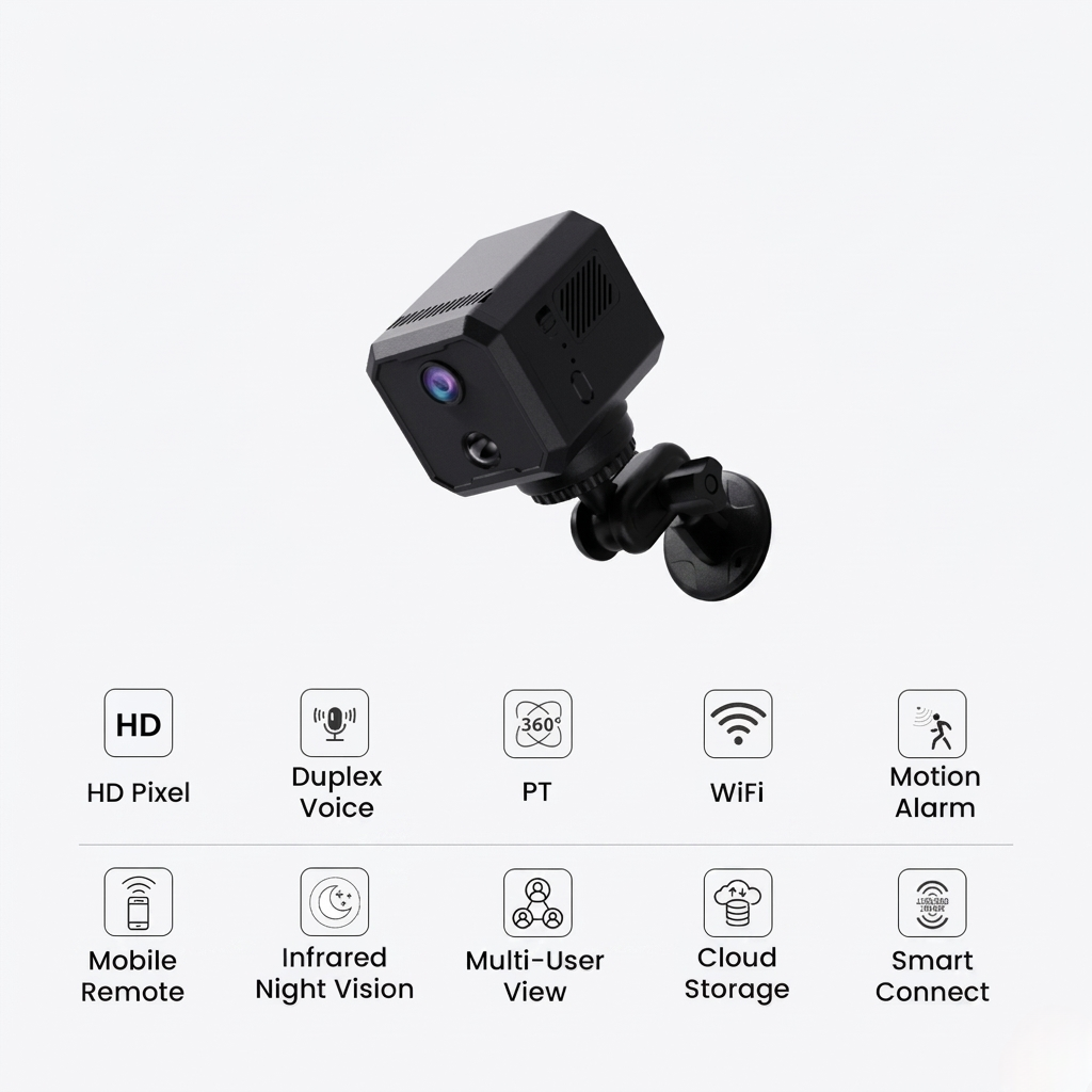 ClearShot Pro Smart PTZ Camera – 360° Wireless Security Camera with Night Vision