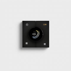 Smart Panel With Knob Black – 2 Gang Zigbee Smart Light Switch