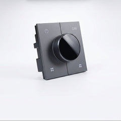 Smart Panel With Knob Grey – 2 Gang Zigbee Smart Light Switch