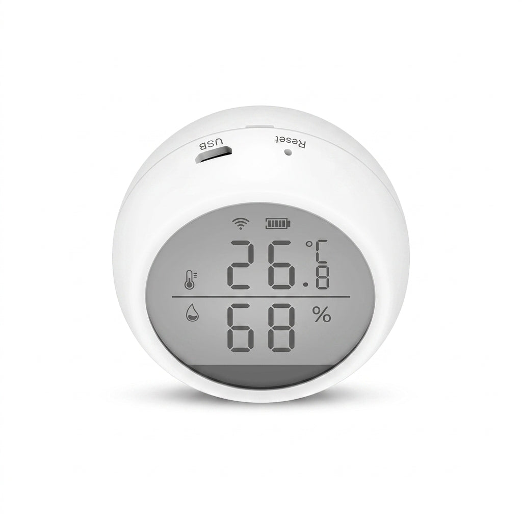 Smart Temperature & Humidity Sensor – WiFi/ZigBee Climate Monitor