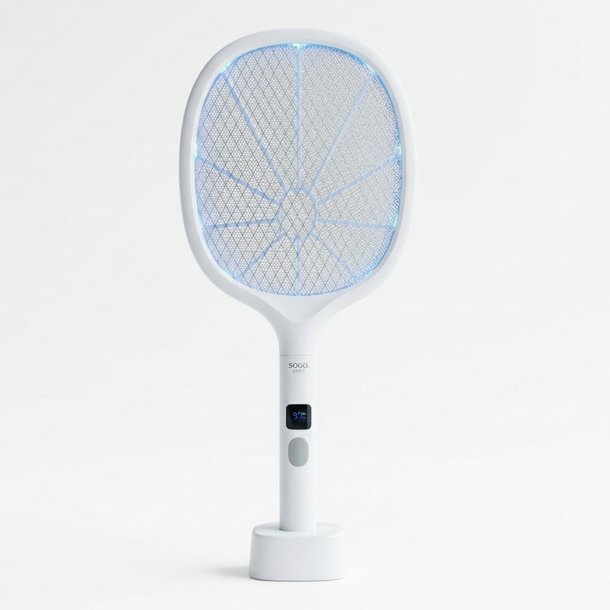 SOGO JPN-398 Rechargeable Mosquito Swatter or Mosquito Racket With LED Display