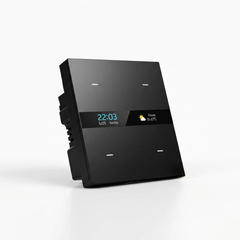 Ultra Smart Panel 4 Gang Black – Zigbee Smart Wall Switch