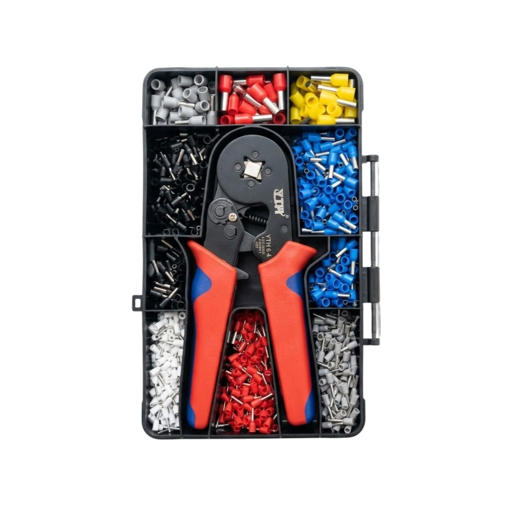 YTH-TC01 Tubular Terminal Crimping Kit Tool | 0.25–10mm² Ferrule Wire Crimper with Adjustable Pressure